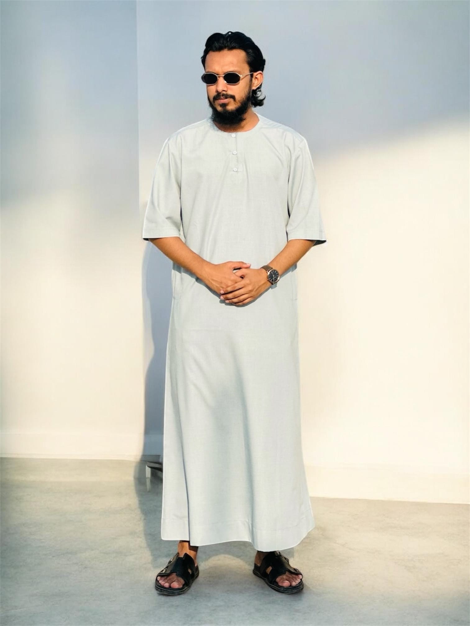 Zuhoor Premium Thobe — Look 2