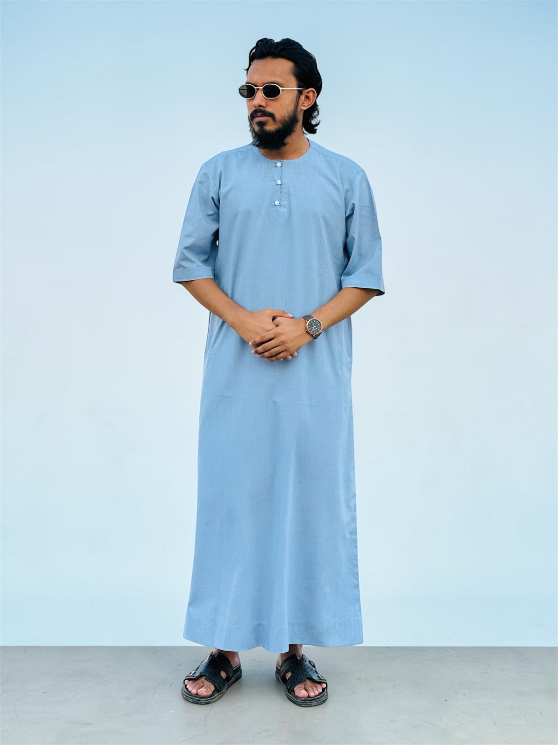 Zuhoor Premium Thobe — Look 5